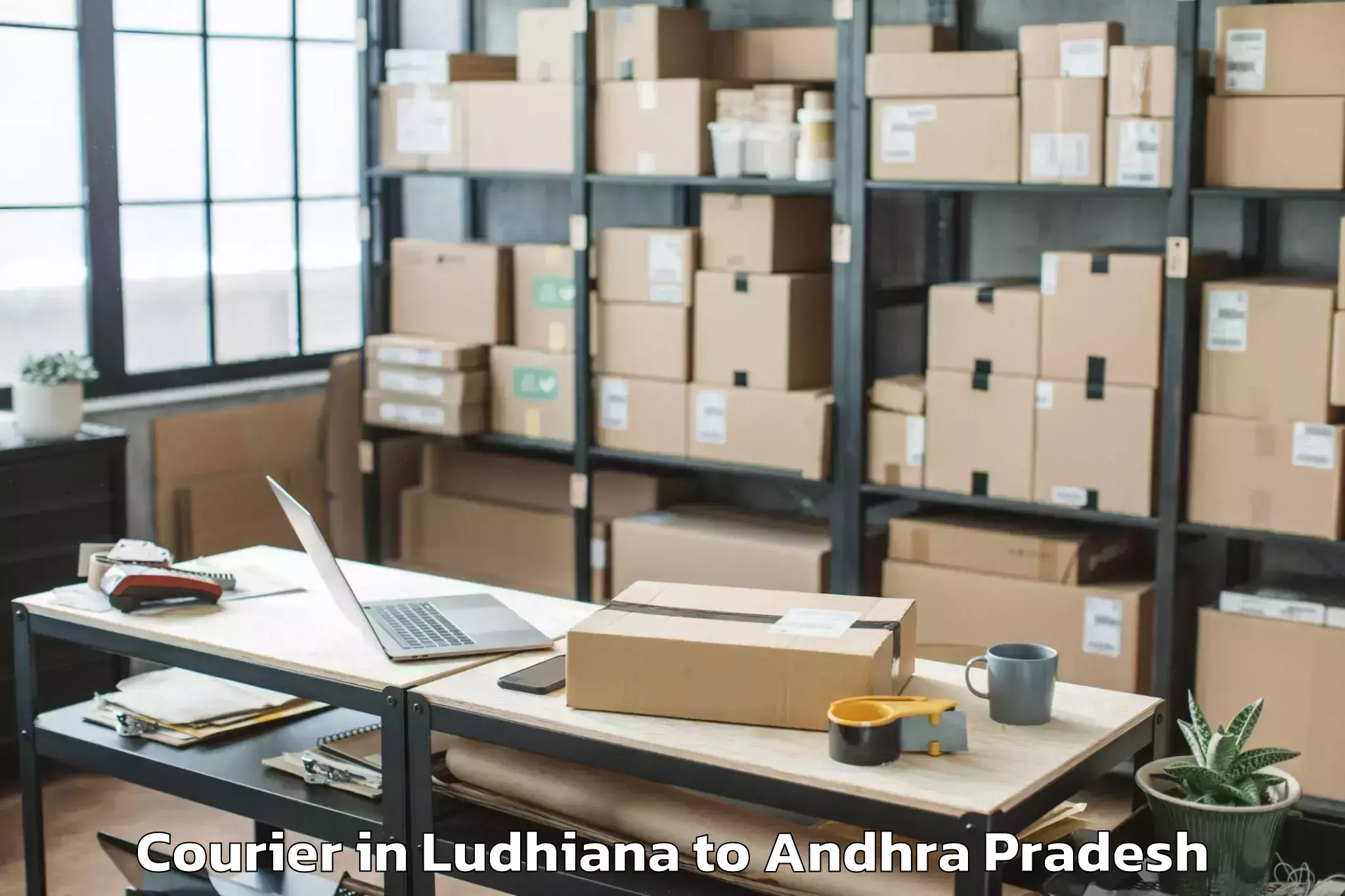 Book Ludhiana to Komarolu Courier Online